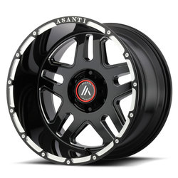 Asanti Black AB809 22" × 10J · 8x180 · ET-18 · G-Blkmill