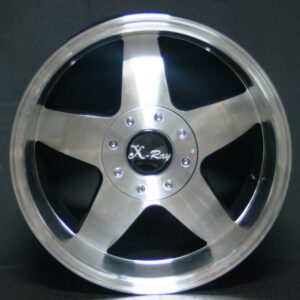 121 15" × 8J · 4x100 · ET20 · Black Machine Face