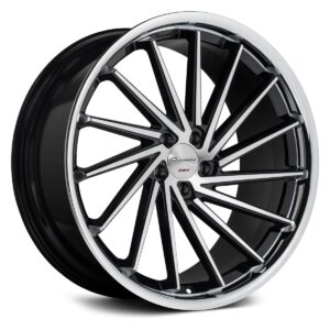 Giovanna Spira FF 20" × 8.5J · 5x112 · ET40 · Diamondcutblackchromesslip