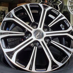 Ace Alloy 51093 15" × 6.5J · 5x114.3 · ET40 · Black Machined Face