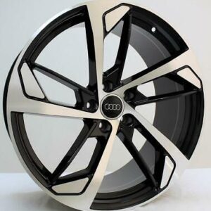 Ace Alloy 15043 18" × 8J · 5x112 · ET40 · Black Machined Face