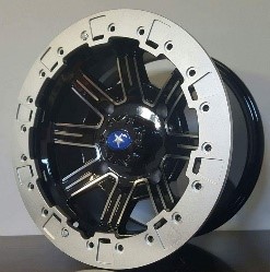 Ace Alloy 88063 14" × 8J · 4x156 · ET4 · Black Machine Face