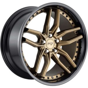 Niche METHOS 20" × 10.5J · 5x112 · ET38 · Brz+Blk Lip