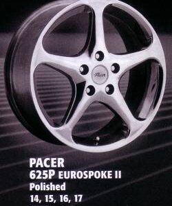 PACER 16" × 7J · 5x114.3 · ET35 · Polish