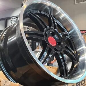 DYNA 19" × 10J · 5x114.3 · ET35 · Black Machine Lip