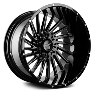 f38 20" × 10J · 6x135 / 6x139 · ET12 · Black Miled
