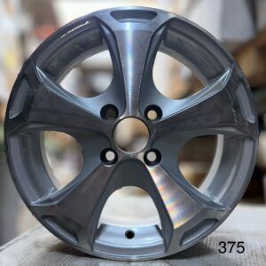375 15" · 4x100 · ET0 · Silver