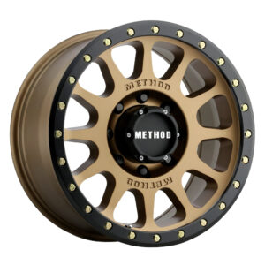 1002 17" × 9J · 5x127 · ET0 · Matt Bronze Black Lip -Realbeadlock