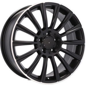 0374 17" × 7J · 5x112 · ET35 · Black Machine Lip