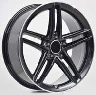2127 18" × 7.5J · 5x112 · ET35 · Black Polish Lip
