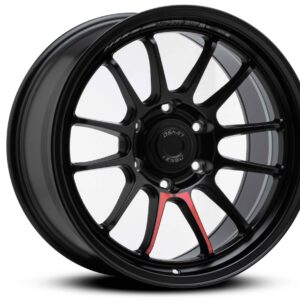 LENSO 96M 18" × 8.5J · 5x114.3 · ET35 · Black Red