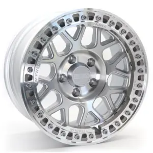 PDW FF75916S1790 17" × 9.5J · 5x127 · ET-24 · Silver +Beadlock Silver